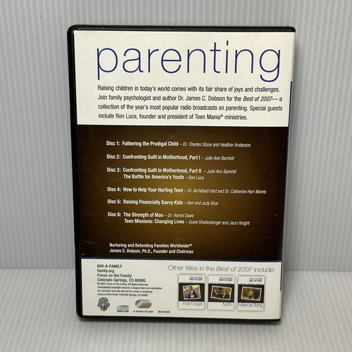 Focus On The Family: Best Of 2007 Dr. James C. Dobson Parenting, AUDIO BOOK 6 CD - Picture 10 of 11