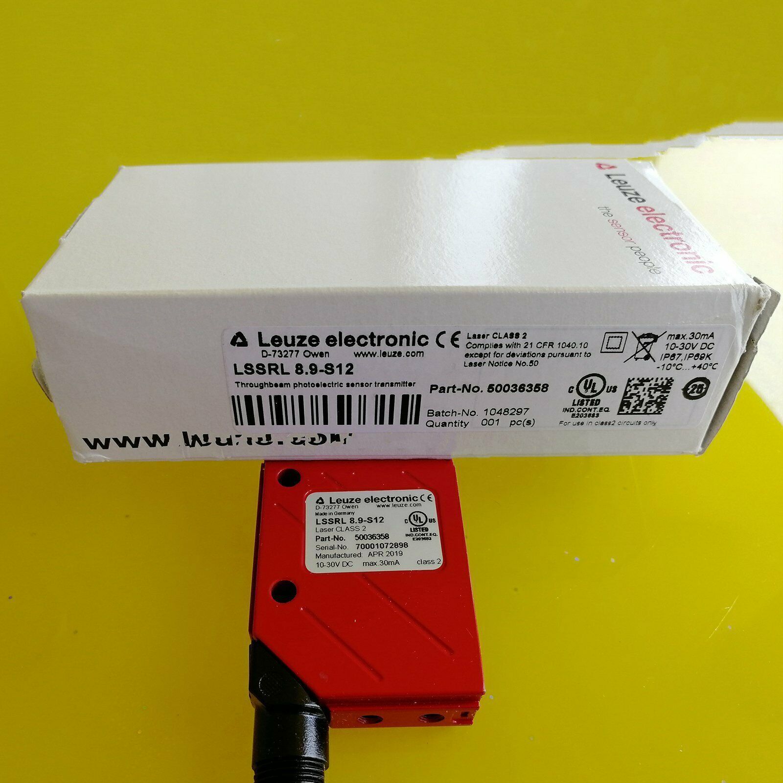 New LSSRL 8.9-S12 50036358 For Leuze #F22