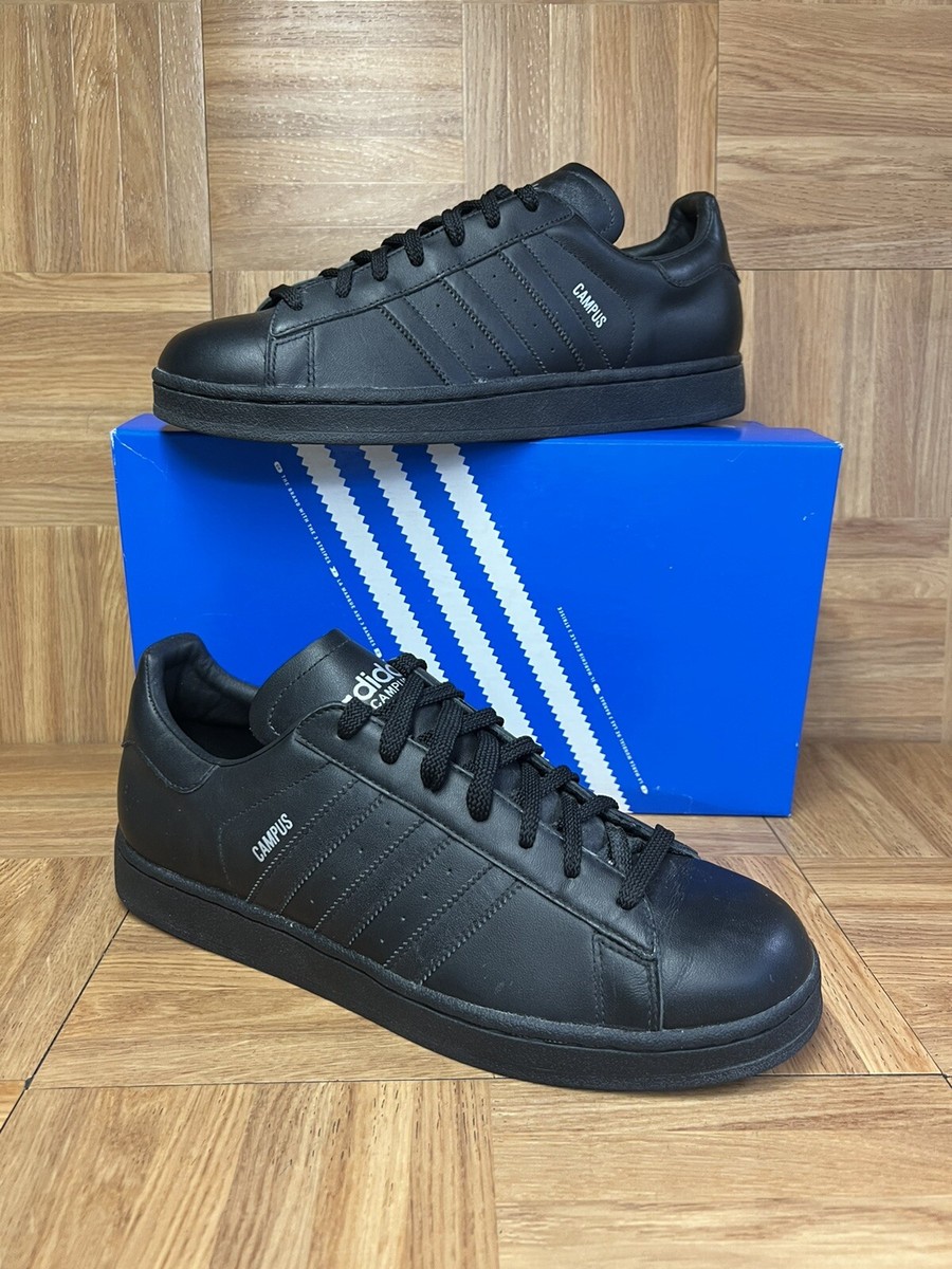RARE🔥 Adidas Campus Leather Black Silver Metallic 10.5 RARE🔥 Adidas Campus Leather Black Silver Metallic 10.5