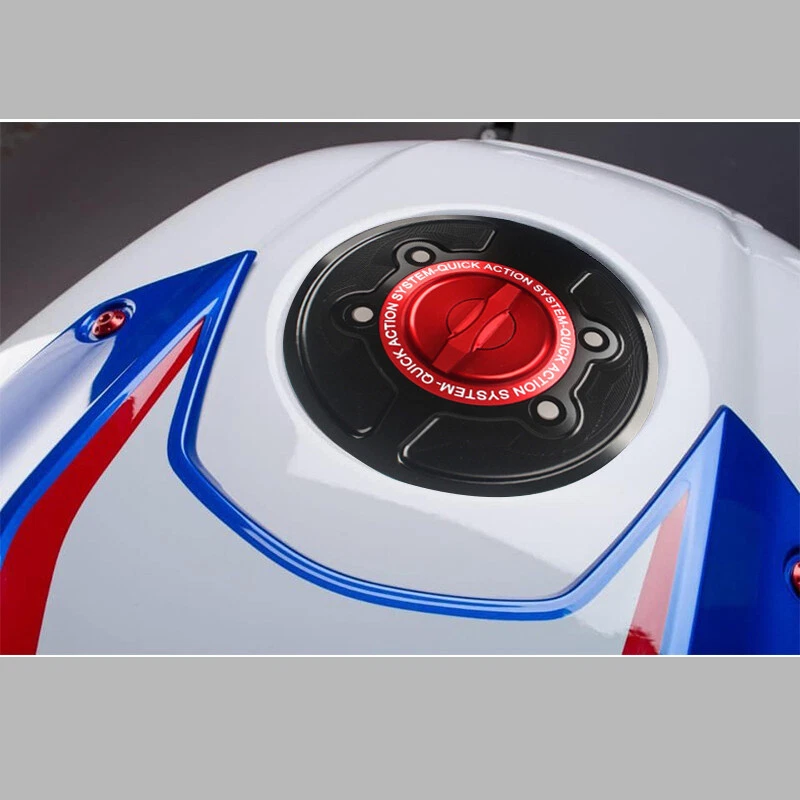 For BMW S1000RR M1000RR S1000R CNC Racing Keyless Fuel Gas Tank Cover Caps Cas Foto 3 de 4