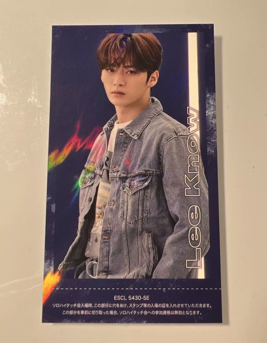 Stray Kids Lee Know Hitouch Event TOP JP Official Rare Photo Card