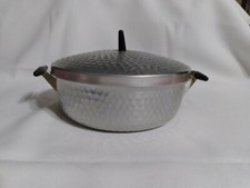 VINTAGE Hammered 3 QT ALUMINUM CAMPIMG COOKING POT Made in ITALY