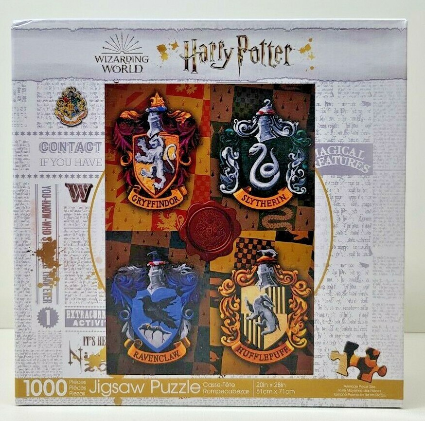 Wizarding World Harry Potter Aquarius Puzzle- 1000 Pieces House Crest