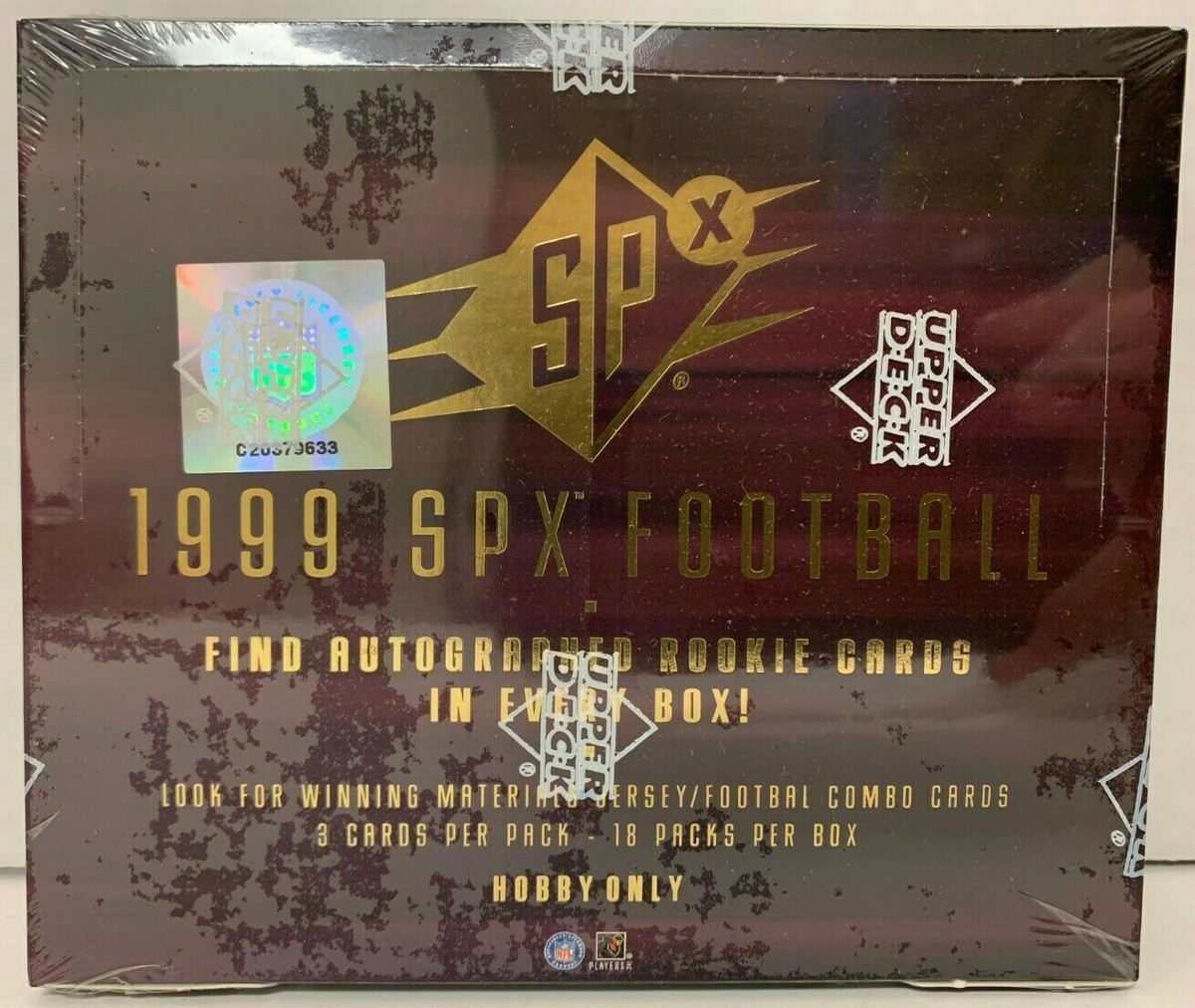 1999 UPPER DECK SPX NFL FOOTBALL HOBBY BOX RICKY WILLIAMS ROOKIE