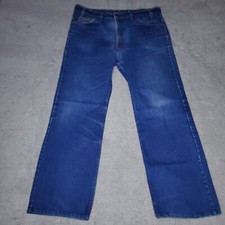 Vintage 80s Orange Tab Levis 517 Jeans Mens 40x32 Dark Blue Denim Hemmed 30.5 