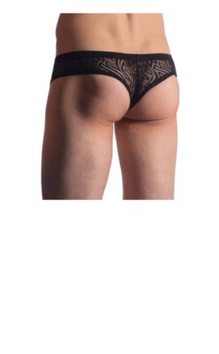 sexy Manstore Mini Hose Spitze schwarz Gr. XL 