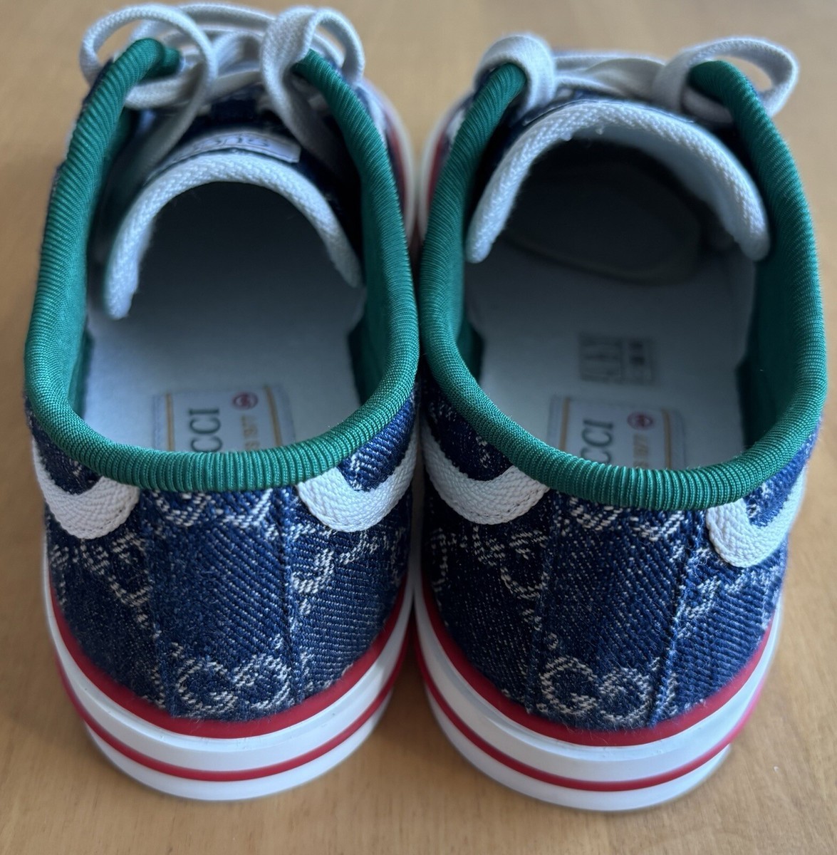 NEW IN BOX 100% AUTHENTIC GUCCI 1977 TENNIS SNEAKERS BLUE  display picture 3