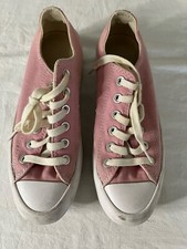 Converse Chuck Taylor All Star Womens Size 6.5 Pink Canvas Platform Shoes