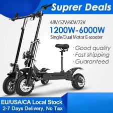 Fast Eelectric Scooter with Seat 31.5-49MPH,1200W-6000W All Terrain Off Road Lot
