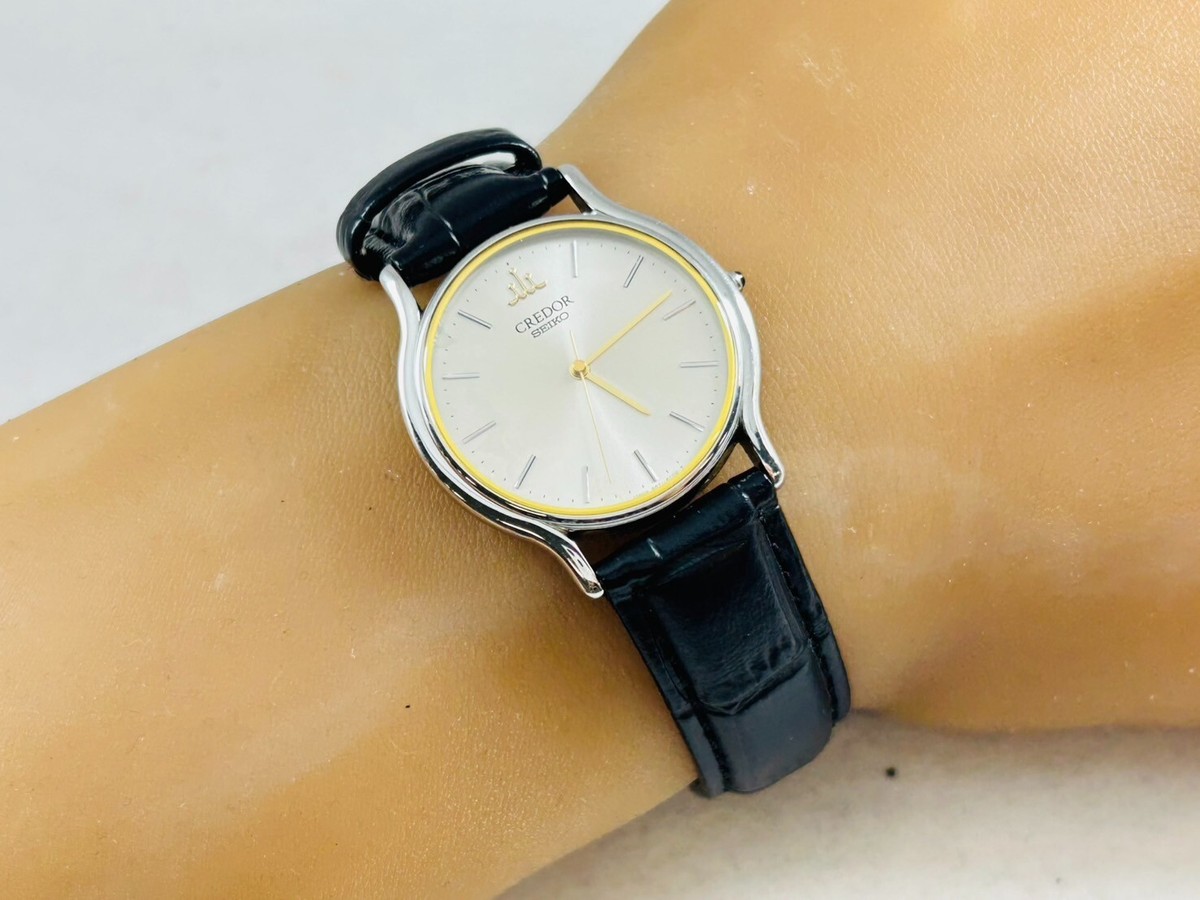 Seiko Credor 9571-6000 Quartz Gold Dial Mens Watch Excellent Seiko Credor 9571-6000 Quartz Gold Dial Mens Watch Excellent
