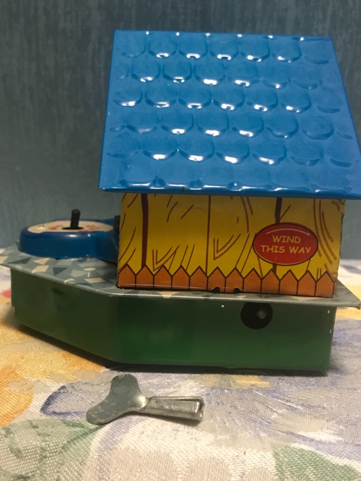 Vintage MECHANICAL DOGHOUSE 088372 Skip Tin Bank w/ Box ASIS eBay