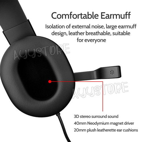 3.5mm Gaming Headset Headphone with Microphone for PC Laptop Sony PS4 Xbox One - Picture 4 of 9