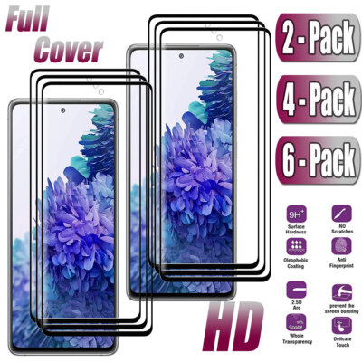 For Samsung Galaxy S20 FE 5G/Ultra/+ Full Cover Tempered Glass Screen  Protector