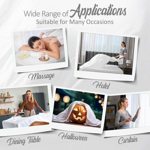 Luxury White Twin Flat Sheets - 6 Soft Microfiber Sheets for Homes & Hotels - Picture 4 of 11