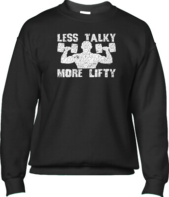 Less Talky More Lifty Workout Lifting Weights Gym Funny Saying