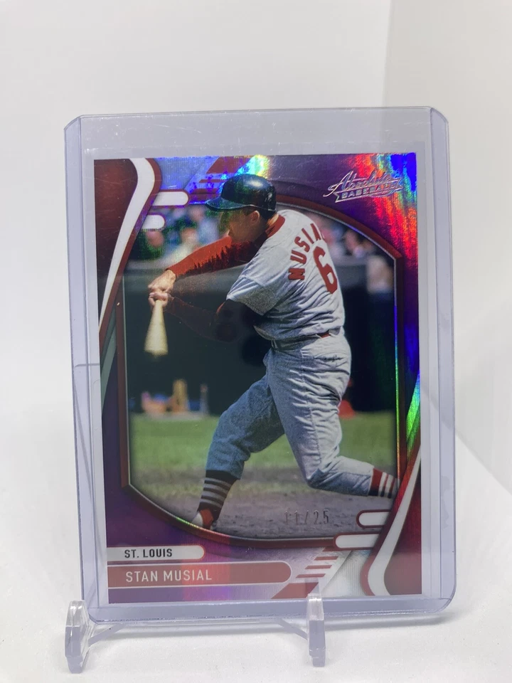 Panini Absolute Stan Musial 2022 púrpura 11/25 SP Cardinals (B928) Foto 2 de 4