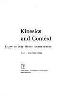 Kinesics and Context: Essays on Body Motion Communication