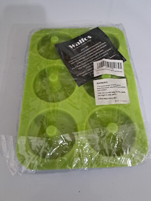  Walfos 3pcs Mini Non-Stick Silicone Donut Pan Mold Baking Tray Set~ New~