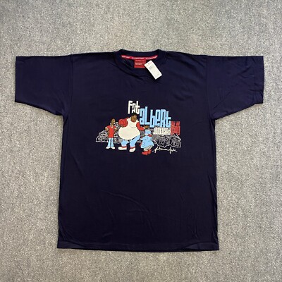 VINTAGE Platinum FUBU Fat Albert & The Junkyard Gang T-Shirt Adult