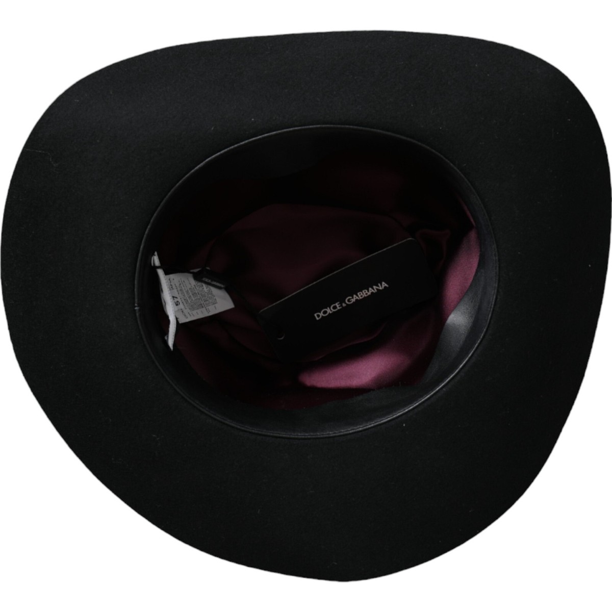 Dolce & Gabbana Black Rabbit Fedora Trilby Women Women\'s Hat Dolce & Gabbana Black Rabbit Fedora Trilby Women Women main image 2