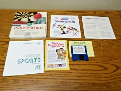 SUPERSTAR INDOOR SPORTS - AMIGA GAME - BOXED - 1987 MINDSCAPE