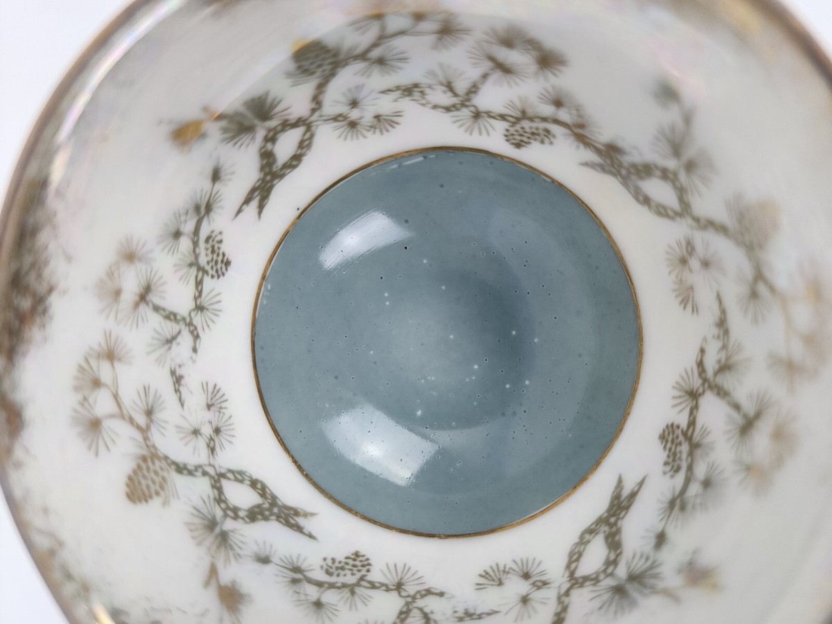 【中古】 Caf＆eacute； del Mar Classic 3 Vintage Del Mar Tea Cup And Saucer, hand painted 24k gold- Very