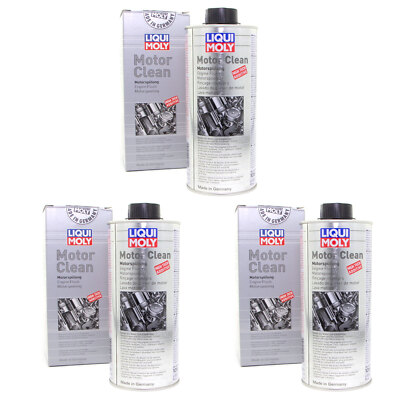 LIQUI MOLY MOTOR CLEAN Motorspülung Motorreiniger Motor-Reinigung 1019 3x 500 ml