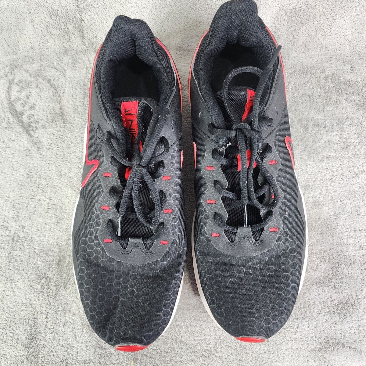 Mens Black & Red Nike Legend Essential 2 Shoes Athletic 