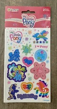 Vintage New Sealed 2003 My Little Pony Stickers 2 Sheets 6.5x4  Sandylion Hasbro