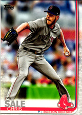Chris Sale 2019 Topps Series 2 Baseball MLB Base Card #643 Boston Red Sox
