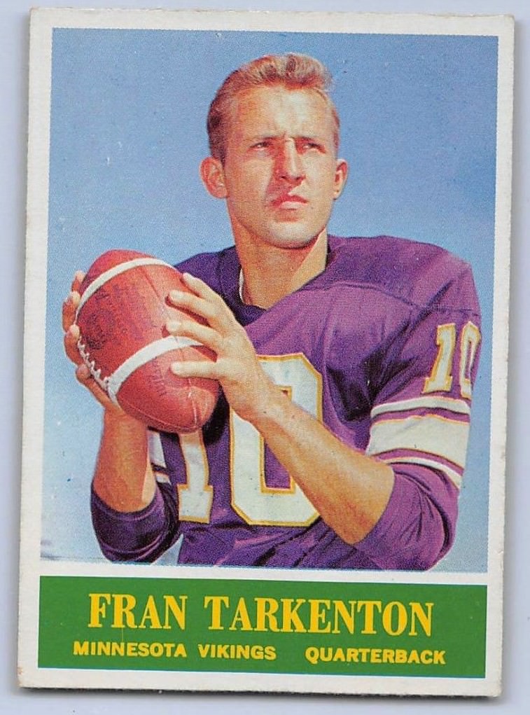 1964 FRAN TARKENTON - Philadelphia Football Card - # 109