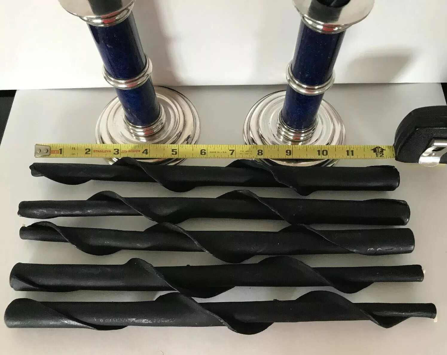 VTG Handcrafted Black Candles Made in Maine 12 1/4 Inch Height Rare 7-Pack-image