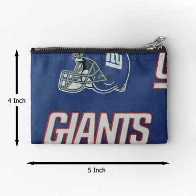 New York Giants Football Sports Team Pouches Coin/Makeup/Travel/Pen Cases