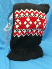 Vintage Women's Knit Winter Hat - Button closure