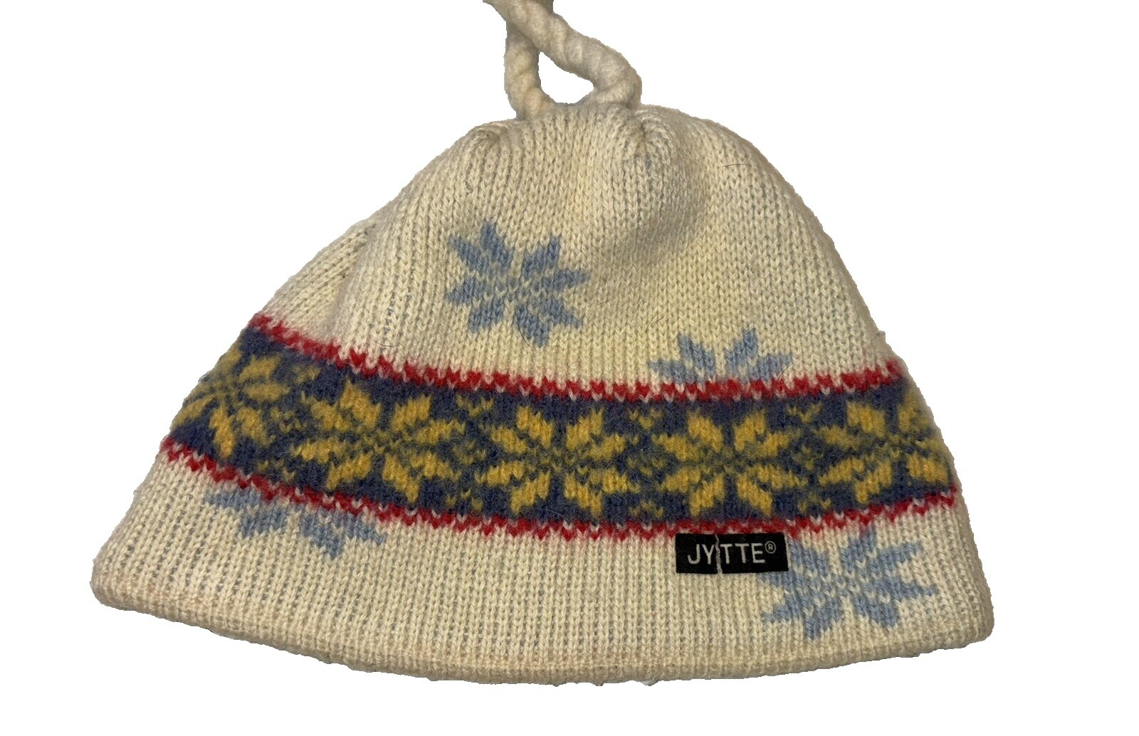 JYTTE 100% Wool Vintage Aztecs Southwestern Tassel Beanie Hat JYTTE Merino Beanie Java Design main image 2