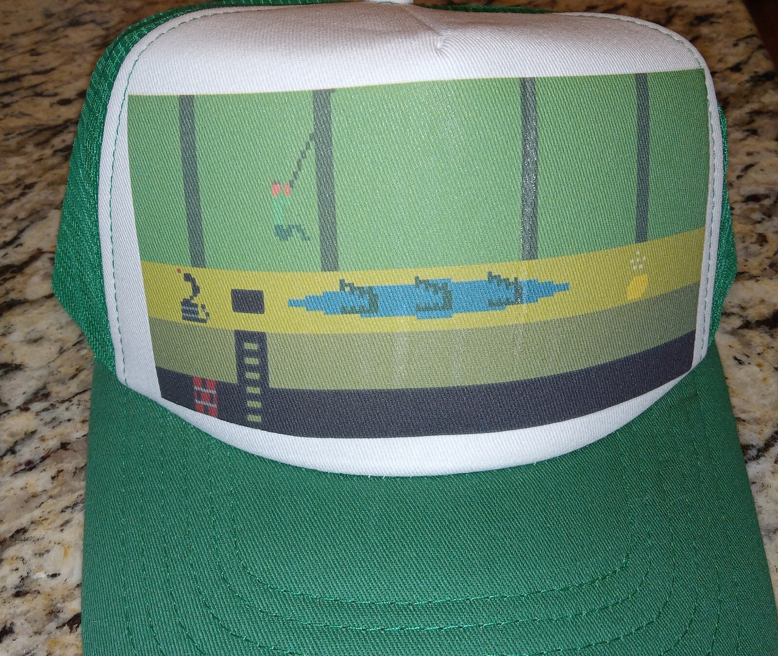 Pitfall atari  green trucker hat - image 1