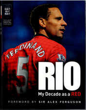Rio Ferdinand - My Decade as a Red ; with Alex Ferguson ; EXCELLENT Hardcover