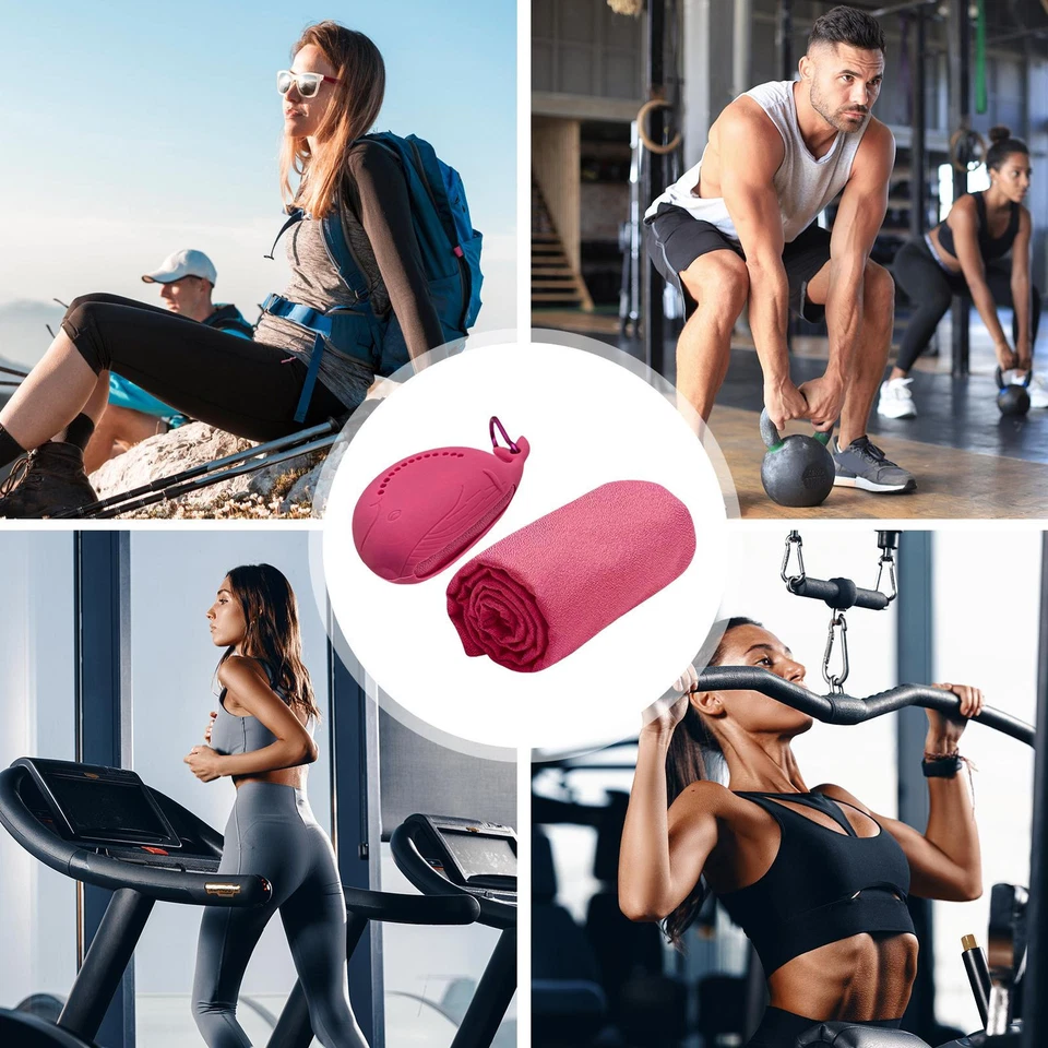 Toalhas esportivas para suor toalha de secagem rápida para acampamento macio leve charmoso - Imagem 4 de 4