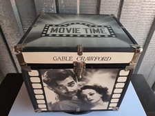 Storage Trunk Movie Room, CD, Tapes, Wooden Storage Box Cube Trunk Vintage Look Storage Trunk Movie Room, CD, Tapes, Wooden Storage Box Cube Trunk Vintage Look - Image 1