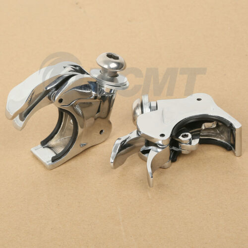 41mm Windshield Clamps Fit For Harley Dyna Wide Glide Softail Night Train 88-13 - Picture 2 of 7