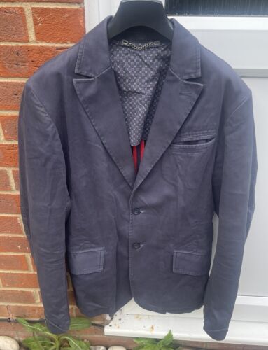 Diesel Men Blue Navi Blazer Single Breasted Two Button Size Large 🔥 - Picture 1 of 8