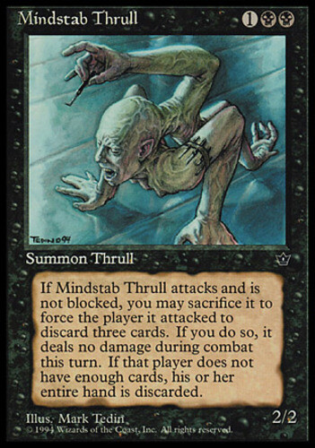 Mindstab Thrull (Tedin) x1 - Fallen Empires - Moderate Play, English - Fallen Em