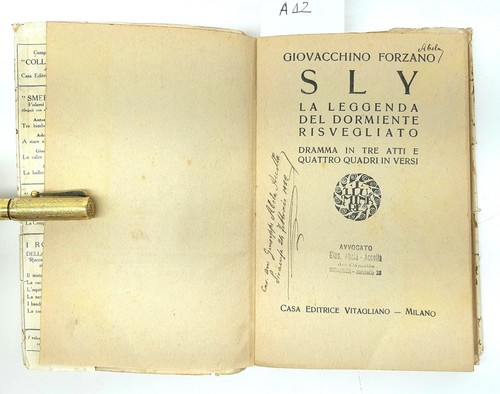 G. Forzano Sly La leggenda del dormiente risvegliato Vitagliano 1921 Abela - Imagen 5 de 9
