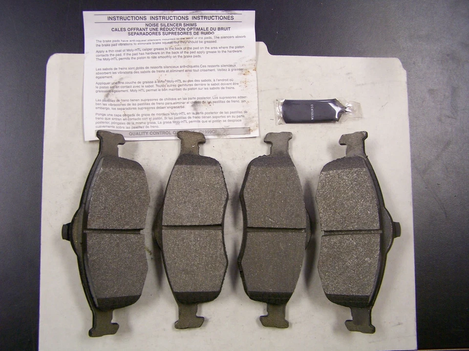 Pastillas de freno delanteras VGX MF648 para Ford Contour Mercury Cougar Mystique SVT Foto 3 de 4