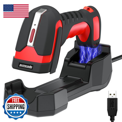 Symcode Industrial 2D Bluetooth Barcode Scanner Charging Basebluetooth 433Mhz
