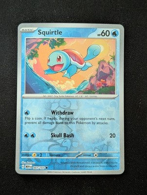 Squirtle - 007/165 Common SV: Scarlet & Violet 151 Reverse Holo