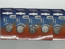 5 PACK RENATA CR2025 LITHIUM 3V BEST BEFORE 07/2032 FRESH FREE SHIPPING USA