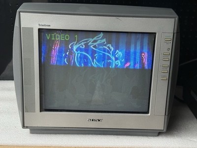 Sony Trinitron KV-13FM12 13” CRT Retro Gaming TV RCA Inputs Tested