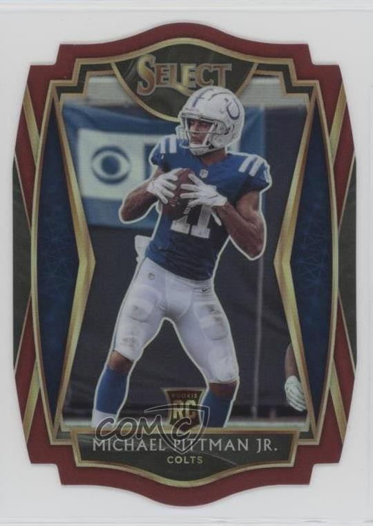 2020 Select Premier Level Maroon Prizm Die-Cut Michael Pittman Jr Rookie RC 1b1x