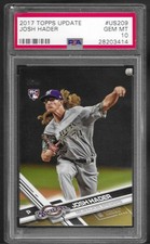 2017 Topps Update GOLD # US209 JOSH HADER RC GEM MINT PSA 10 Milwaukee Brewers